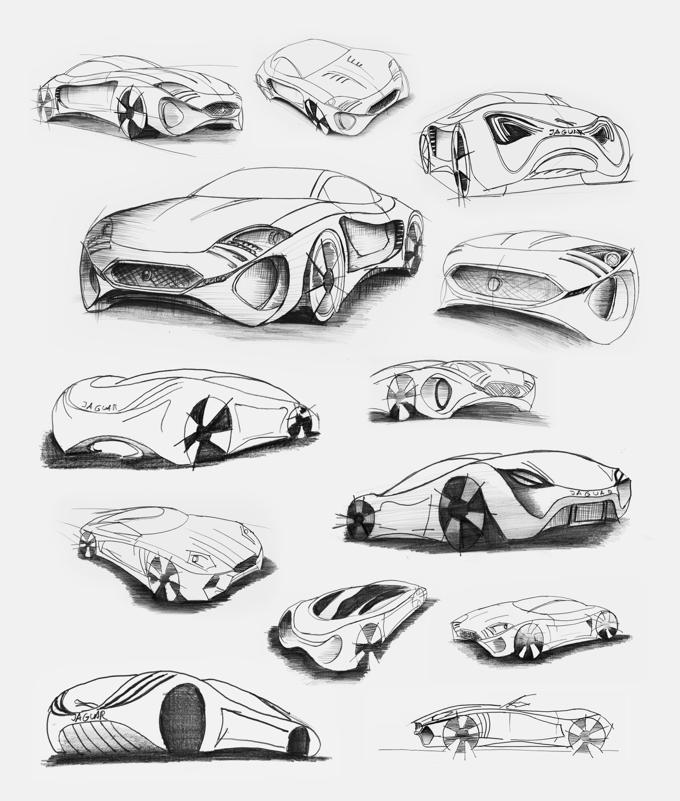 Дизайнерские скетчи автомобилей