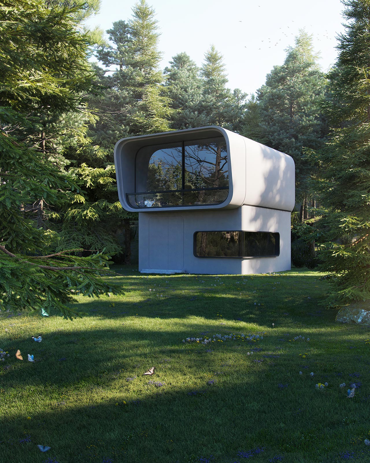 Private Villa in the Woods - Homes of the Future by Hussain Almossawi
